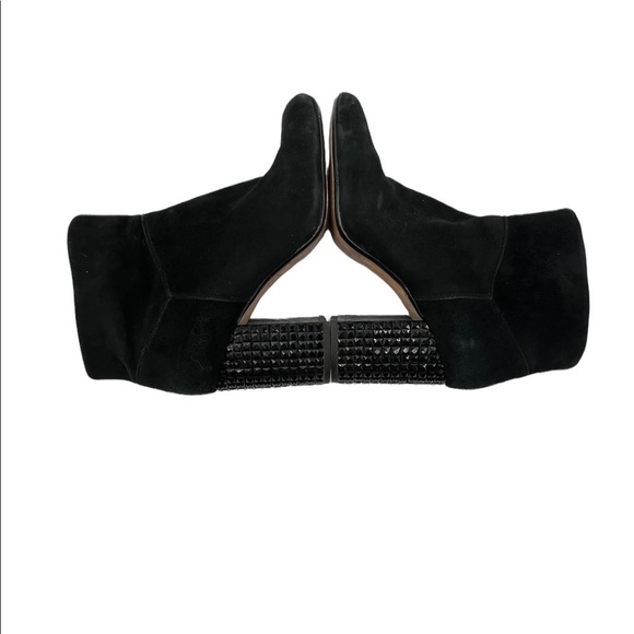 MICHAEL Michael Kors Black Arabella Studded Heel Ankle Boots Size 7.5 Women’s - Picture 8 of 10